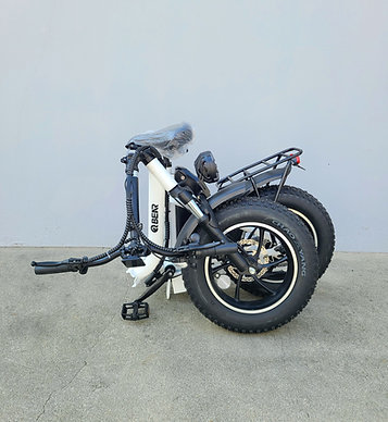 QBEAR CG3 BLUE STEP-THRU FOLDABLE WOMEN’S BIKE - Image 3